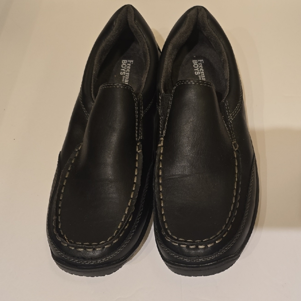 Boys' Black Slip-On Loafers